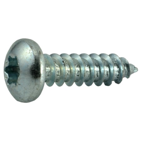 Midwest Fastener Sheet Metal Screw, #8 x 5/8 in, Zinc Plated Steel Pan Head Torx Drive, 40 PK 37064